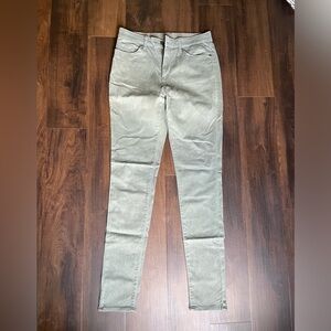 Uniqlo Gray/Green Stretchy Jeans